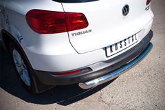 Защита заднего бампера D76 (дуга) для Volkswagen Tiguan Sport & Style (Trend & Fun) 2011-