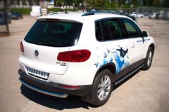 Пороги труба D63 (вариант 3) для Volkswagen Tiguan Sport & Style (Trend & Fun) 2011-