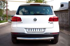 Защита заднего бампера D76 (дуга) для Volkswagen Tiguan Track & Field (Track & Style) 2011-