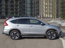 Пороги труба D42 С листом (Лист алюм, проф.сталь)(Вариант2) для Honda CR-V 2015