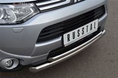 Защита переднего бампера D63/42(дуга) для Mitsubishi Outlander 2012-2014