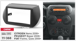 Переходная рамка для установки автомагнитолы CARAV 11-368: 2 DIN / 173 x 98 mm / 178 x 102 mm / CITROEN Nemo 2008+ / PEUGEOT Bipper 2008+ / FIAT Fiorino, Qubo 2008+