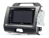 Переходная рамка для установки автомагнитолы CARAV 11-104: 2 DIN / 173 x 98 mm / 178 x 102 mm / KIA Sportage (SL) 2010-2016