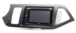 Переходная рамка для установки автомагнитолы CARAV 11-192: 2 DIN / 173 x 98 mm / 178 x 102 mm / KIA Picanto (TA), Morning (TA) 2011-2017