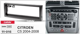 Переходная рамка для установки автомагнитолы CARAV 11-016: 1 DIN / 182 x 53 mm / CITROEN C5 2004-2008 / PEUGEOT (407) 2004-2010, (407) Coupe 2005-2011