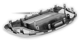 Переходная рамка для установки автомагнитолы CARAV 11-630: 1 DIN / 182 x 53 mm / SUZUKI Wagon-R 2012-2017