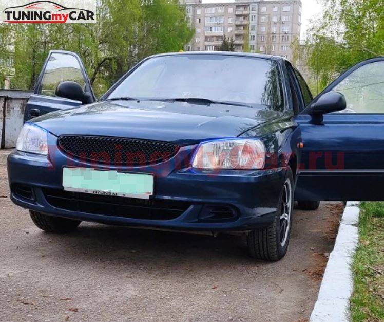 Тюнинг от TuningMyCar. Решётка радиатора Hyundai Accent люкс