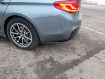 Накладки под задний бампер (Мини-лезвия) BMW 5-series (G30) 2016-