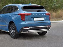 Защита заднего бампера d63 секции-d42 дуга для Haval Jolion 1.5 2WD 2021- 