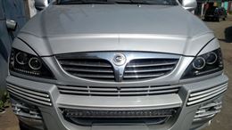 Накладки на фары (реснички) для SsangYong Kyron 2005-2016