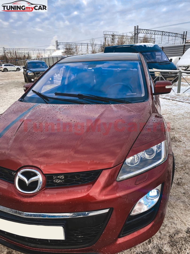 Накладки на фары (реснички) для Mazda CX-7 2006-2012