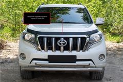 Спойлер на капот ШАГРЕНЬ со скотчем для Toyota LC Prado 150 2013-2017