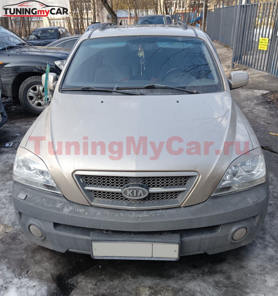 Реснички на фары KIA SORENTO 2002-2009г