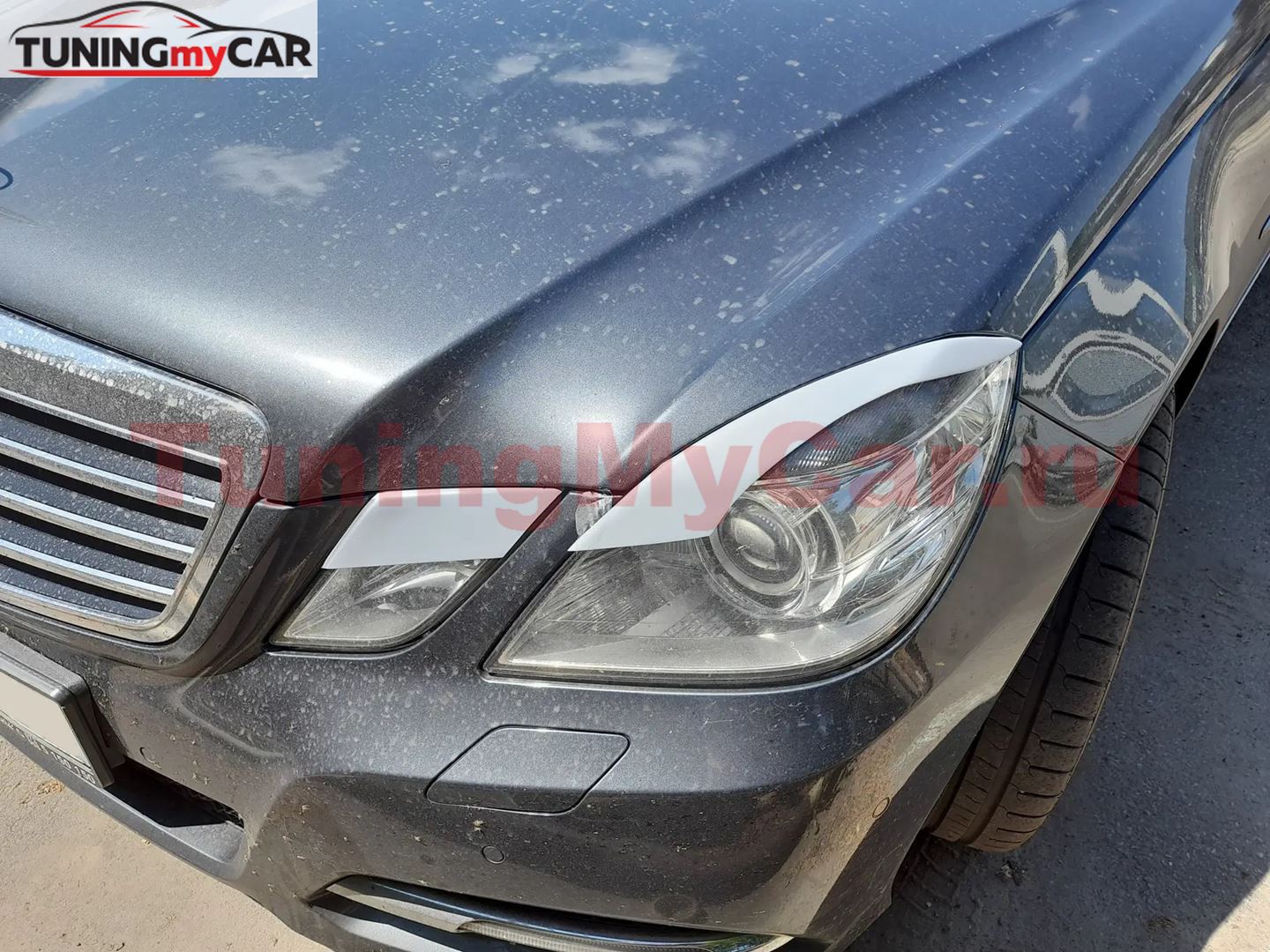 Накладки на фары (реснички) для Mercedes-Benz E-Class 212 2009-2013