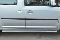 Пороги труба D63 (вариант 3) для Volkswagen Caddy 2013- (короткая база)