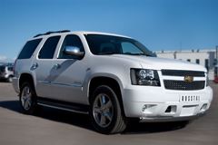 Защита переднего бампера D75X42 для Chevrolet Tahoe 2012-