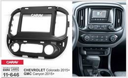 Переходная рамка для установки автомагнитолы CARAV 11-646: 2 DIN / 173 x 98 mm / 178 x 102 mm / CHEVROLET Colorado 2015+ / GMC Canyon 2015+