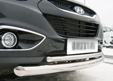 Защита переднего бампера D63/42 (дуга) для Hyundai IX35 2010-2012