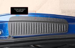 Накладки на внутренние части задних арок БЕЗ СКОТЧА Hyundai Solaris седан 2010-2016 