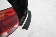 Накладка на задний бампер (ABS) Volkswagen Polo Седан 2015-2020