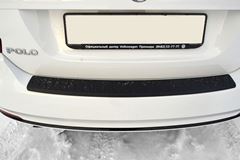 Накладка на задний бампер (ABS) Volkswagen Polo Седан 2015-2020