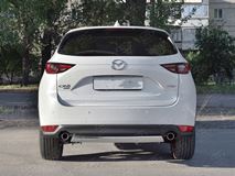Защита заднего бампера d75х42 дуга для Mazda CX-5 2017-