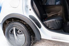 Накладки на внутренние части задних арок со скотчем для Renault Kaptur 2017-2020