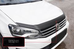 Спойлер на капот Со скотчем 3М для Volkswagen Polo V 2009-2019 Шагрень