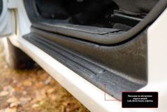 Накладки на внутренние пороги дверей для Lada (ВАЗ) Granta (седан, лифтбек) 2018-