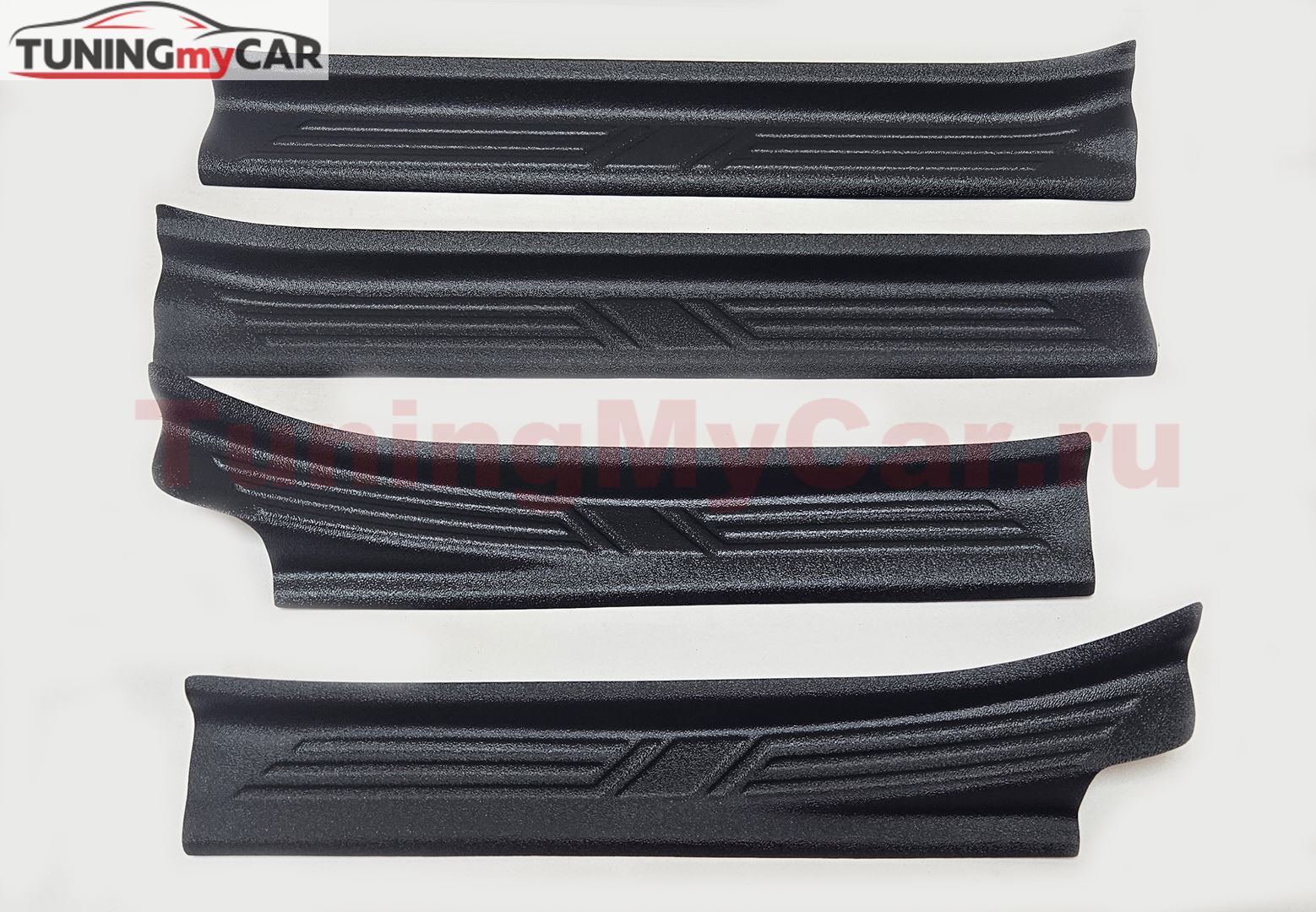 Накладки на внутренние пороги дверей Вариант 2 для Renault Duster 2010-, Nissan Terrano 2014-