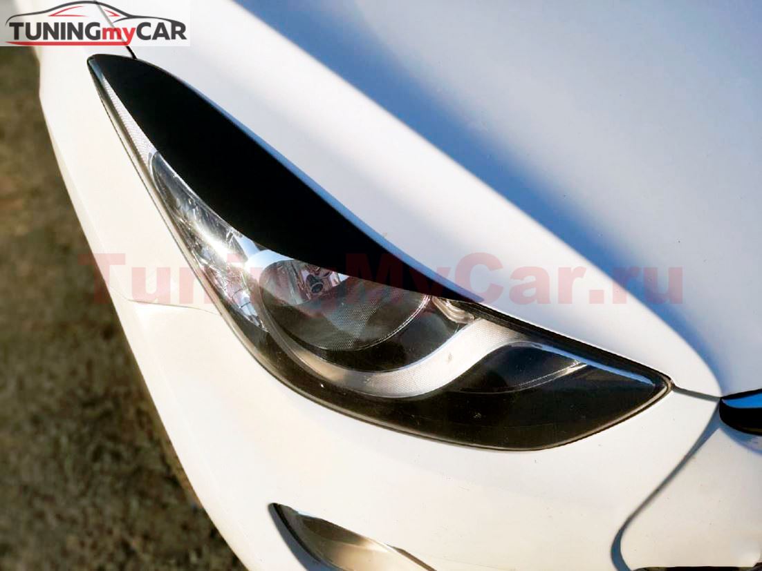 Реснички на фары для Hyundai Elantra, Avante 2010-2013