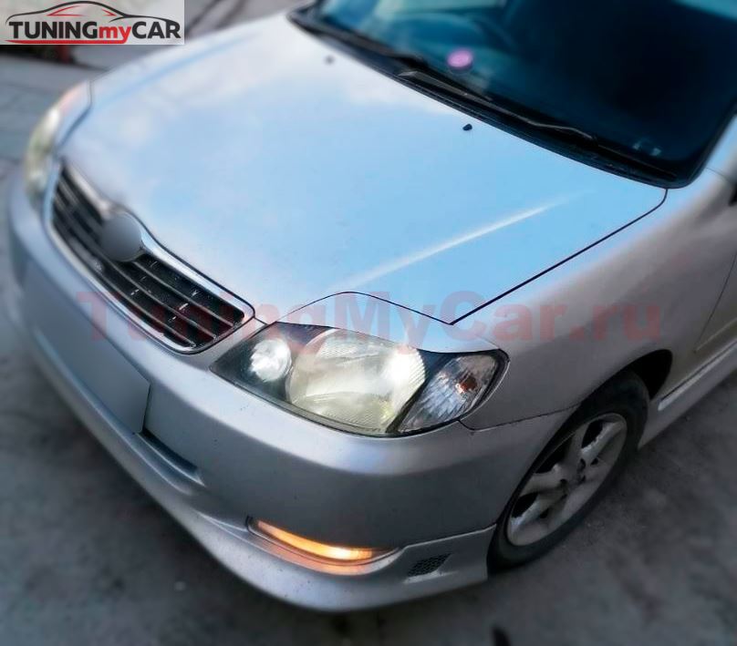 Реснички на фары для Toyota Corolla NZE 121 2000-2005 седан