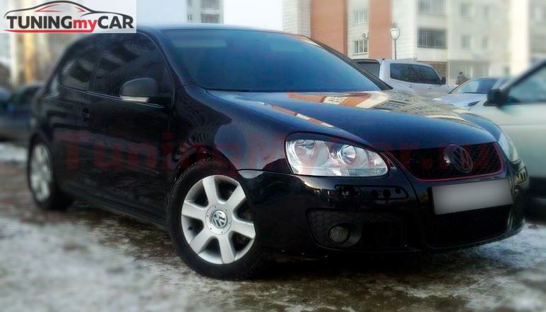 Накладки на фары (реснички) для Volkswagen Golf V 2003-2008