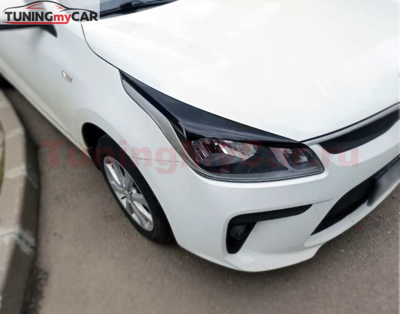 Реснички на фары для Kia Rio 4 2017-2020