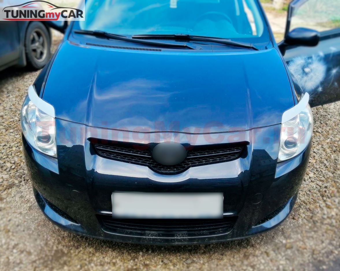 Накладки на фары (реснички) для Toyota Auris 2006-2010