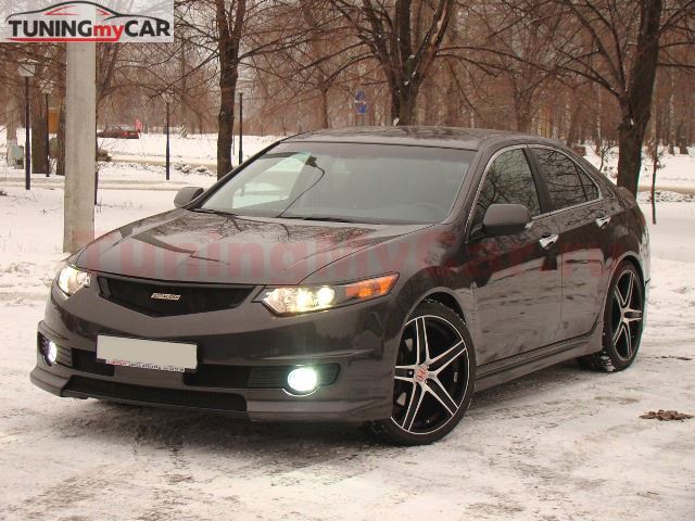Бампер передний "MUGEN Style" для Honda Accord VIII 2008-2012 / Acura TSX (CU2) 