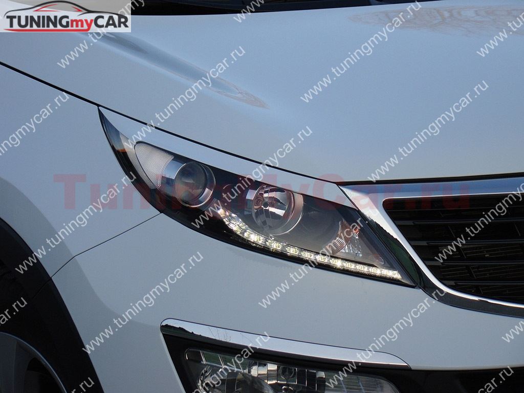 Реснички на фары для KIA Sportage (3rd) 2010-2016