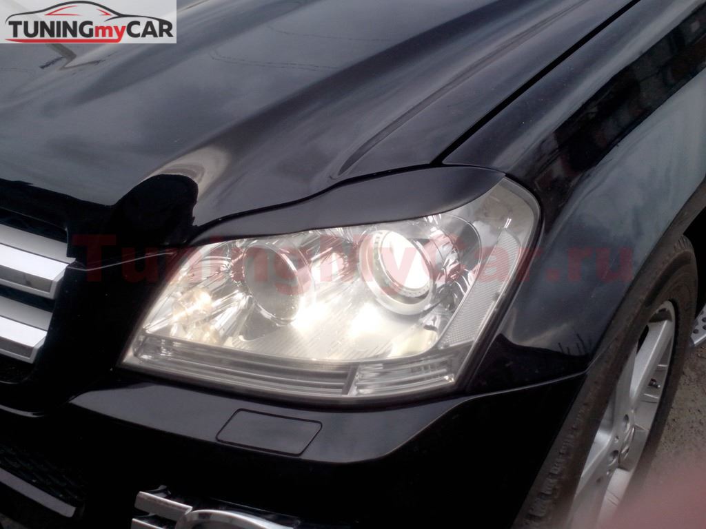 Реснички на фары для Mercedes-Benz GL X164 2006-2012
