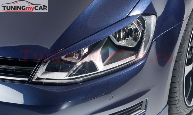 Реснички на фары для Volkswagen Golf 7 2013-2019