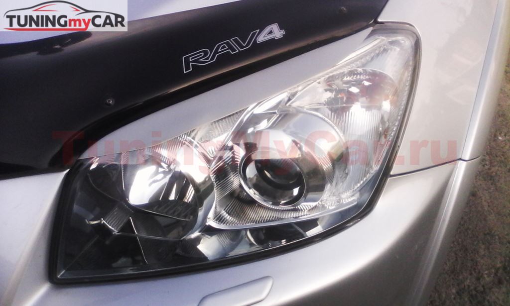 Реснички на фары для Toyota Rav4 2005-2013