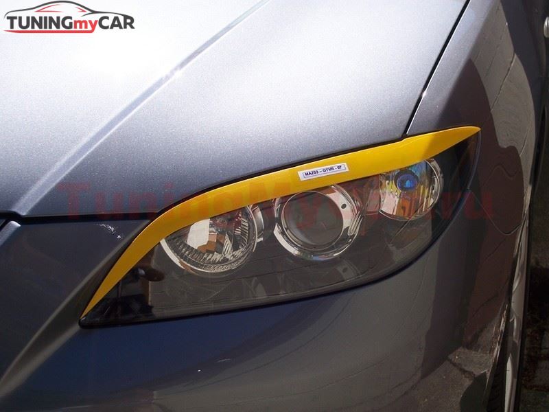 Накладки на фары (реснички) для Mazda 3 sedan 2004-2008