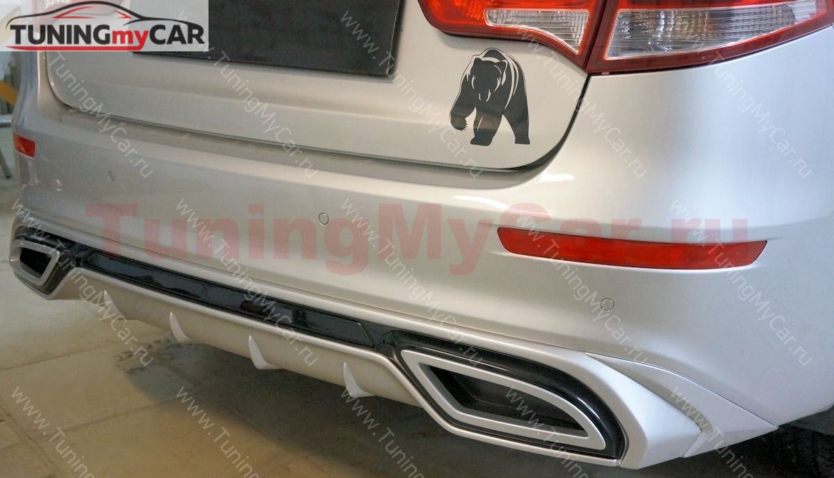 Диффузор GT заднего бампера для KIA RIO III 2015+