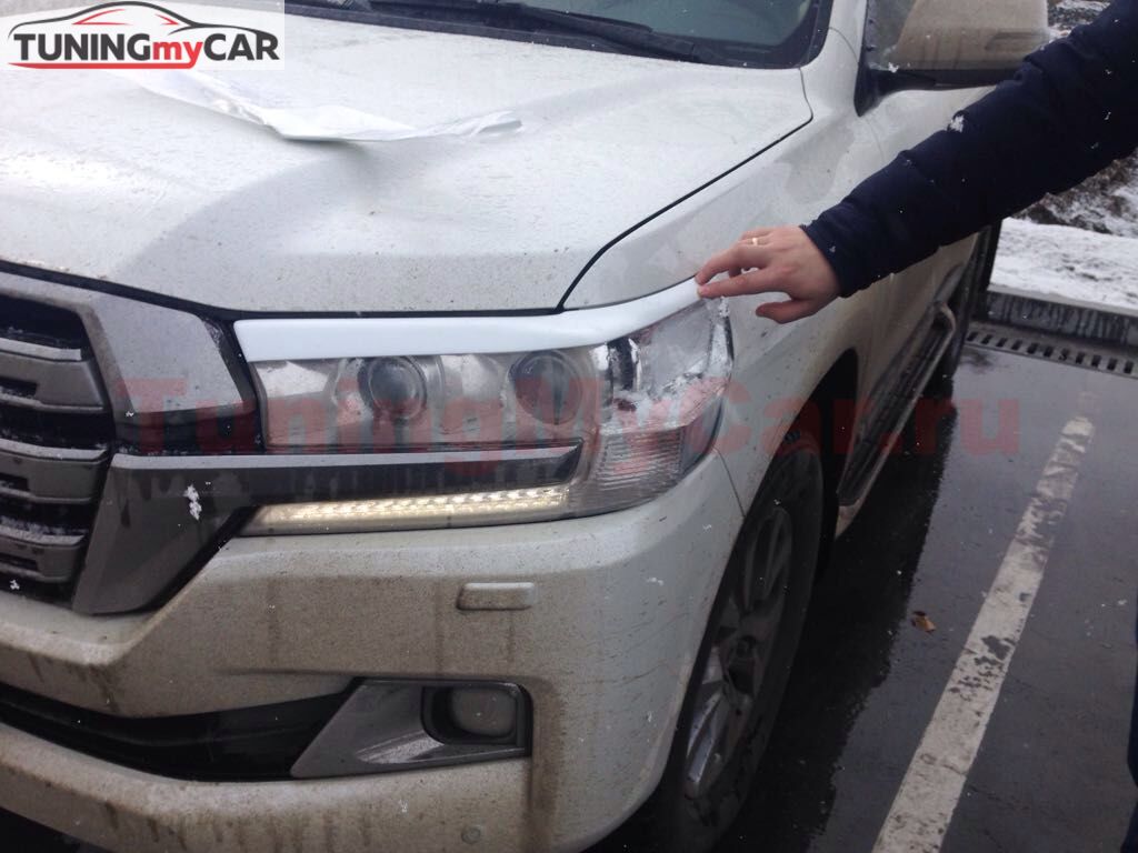 Реснички на фары Toyota LC 200 2015+