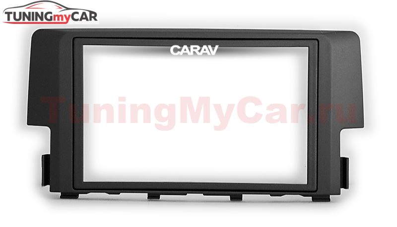 Переходная рамка для установки автомагнитолы CARAV 11-650: 2 DIN / 173 x 98 mm / 178 x 102 mm / HONDA Civic 2016+