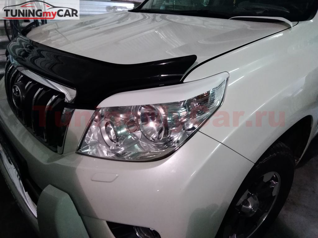 Реснички на фары для Toyota Land Cruiser Prado GRJ150W 2009-2013