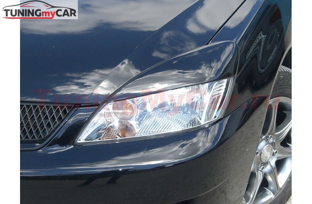 Накладки на фары широкие (реснички) для Mitsubishi Lancer 9 (2003-2010)