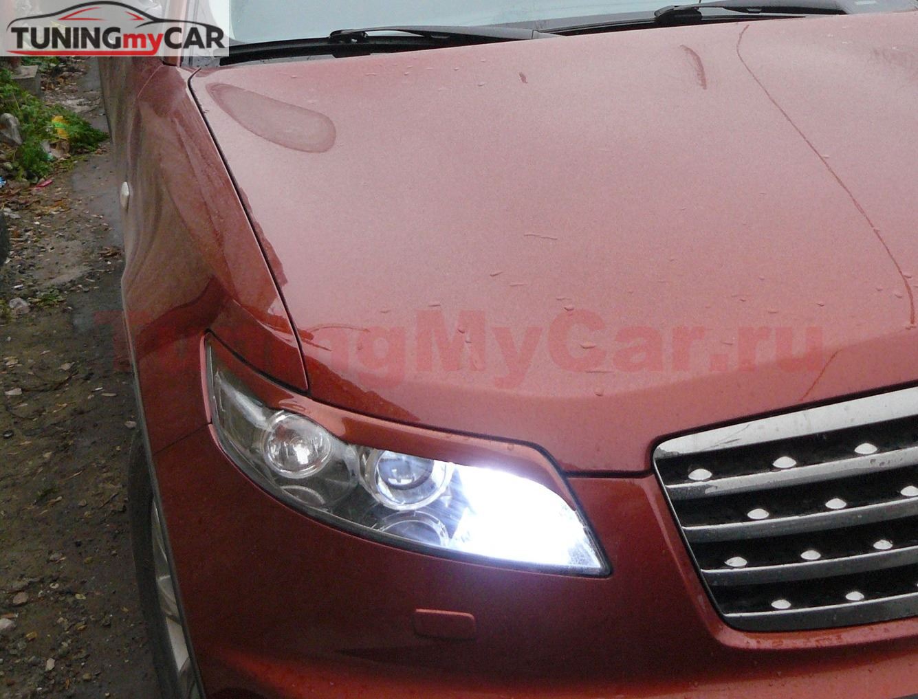 Реснички на фары для INFINITI FX 35 2003-2008
