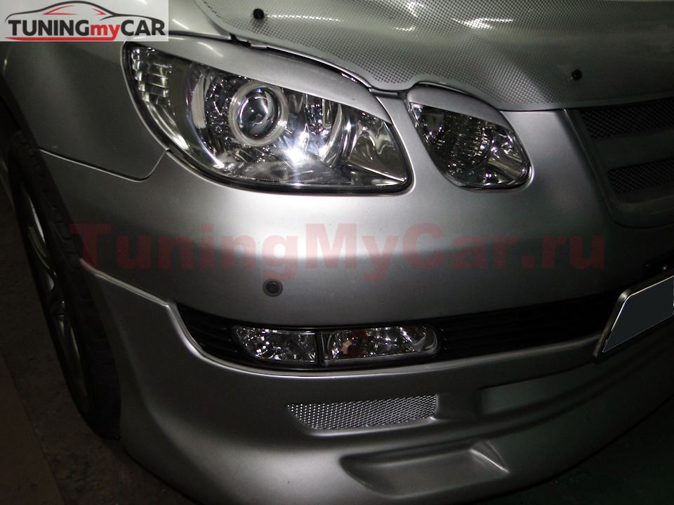 Реснички (накладки) на фары Mitsubishi Airtrek CU2W 2001-2005