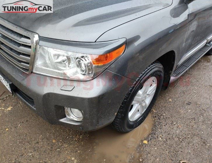 Накладки на фары (реснички) для Toyota Land Cruiser 200 2012-2015